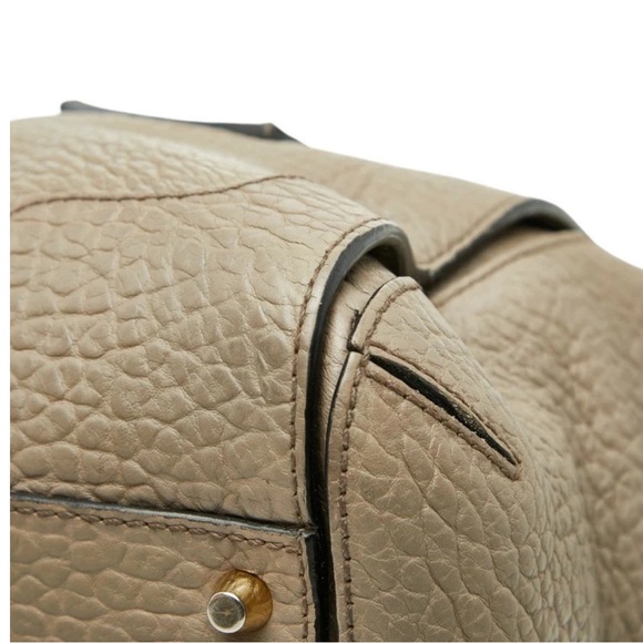 Burberry Pebbled Leather Satchel in Taupe - Picture 4 of 10